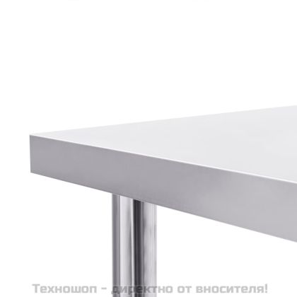 Кухненска работна маса, 60x60x85 см, неръждаема стомана