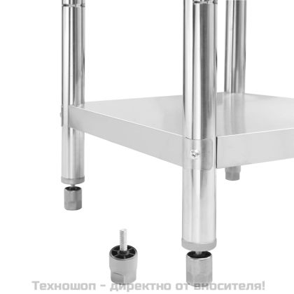 Кухненска работна маса, 60x60x85 см, неръждаема стомана