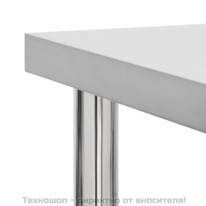 Кухненска работна маса с колелца 60x45x85 см неръждаема стомана