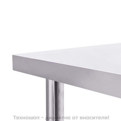 Кухненска работна маса, 100x60x85 см, неръждаема стомана