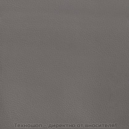 Табла за легло, сива, 90x5x118/128 см, изкуствена кожа