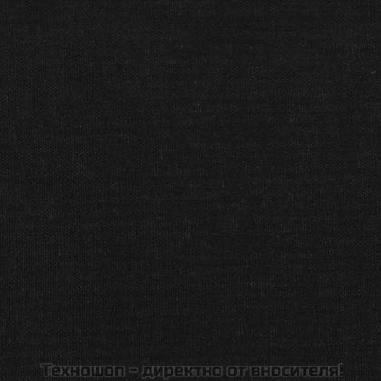 Горни табли за легло, 2 бр, черна,80x7x78/88 см, плат