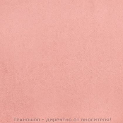 Табла за легло, розова, 200x7x118/128 см, кадифе