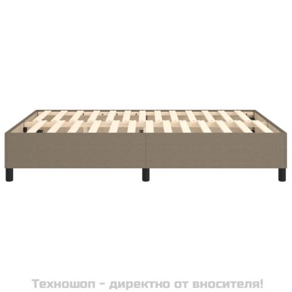 Рамка за легло с пружини, таупе, 140x190 см плат