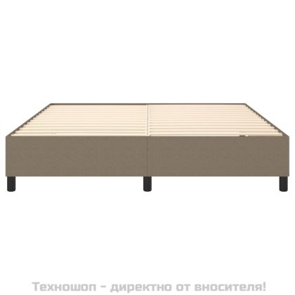 Рамка за легло с пружини, таупе, 160x200 см плат