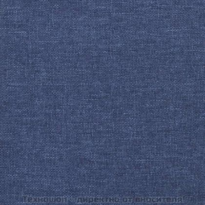 Рамка за легло с пружини, синя, 160x200 см, плат