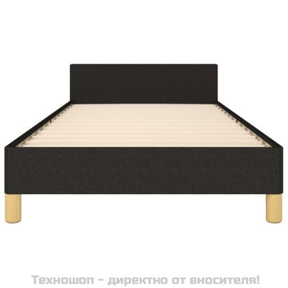 Рамка за легло без матрак, Черно, 80x200 см, плат