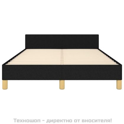 Рамка за легло без матрак, черна, 120x200 см, плат