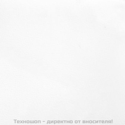 Рамка за легло с табла, бяла, 200x200 см, изкуствена кожа