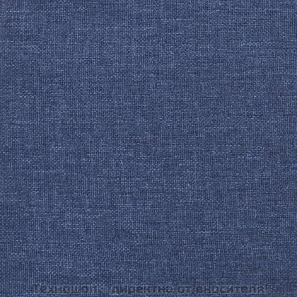 Рамка за легло с пружини, синя, 140x190 см, плат