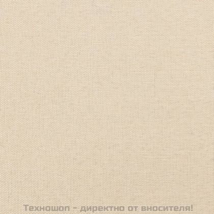 Рамка за легло с пружини, кремава, 160x200 см, плат