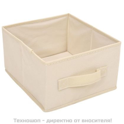 Шкаф за съхранение с 6 чекмеджета, 55x29x55 см, кремав, стомана
