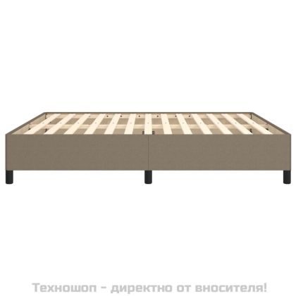Рамка за легло без матрак, таупе, 160x200 см плат