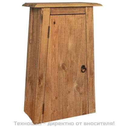 Комплект за баня 5 части масивна борова дървесина