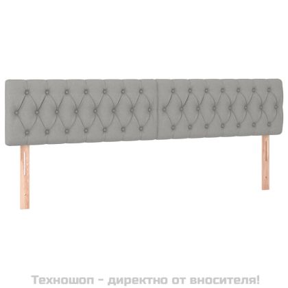 Боксспринг легло с матрак, светлосиво, 180x200 см, плат