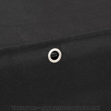 Шкаф за обувки, черен, 60x28x90 см, плат