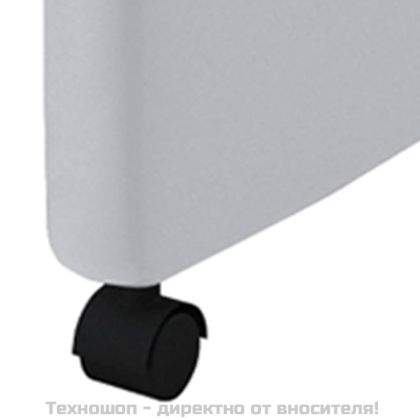 Трапезни столове, 4 бр, бели, изкуствена кожа