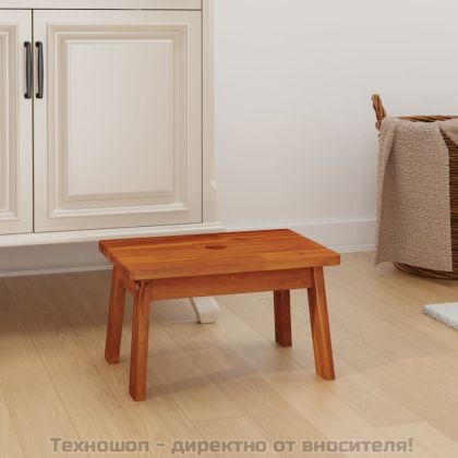 Табуретка стъпало, 38x26x22 см, масивна акация