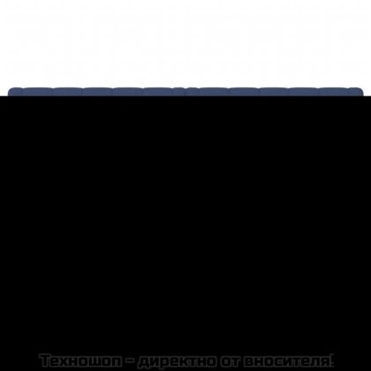 Горни табли за легло, 2 бр, синя, 80x7x78/88 см, плат