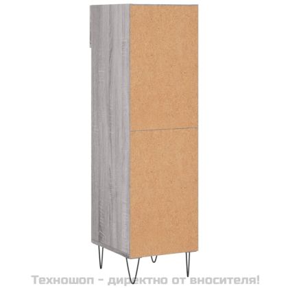 Шкаф за обувки, сив сонома, 30x35x105 см, инженерно дърво