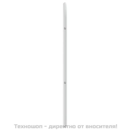 Метална табла за глава, бяла, 90 см