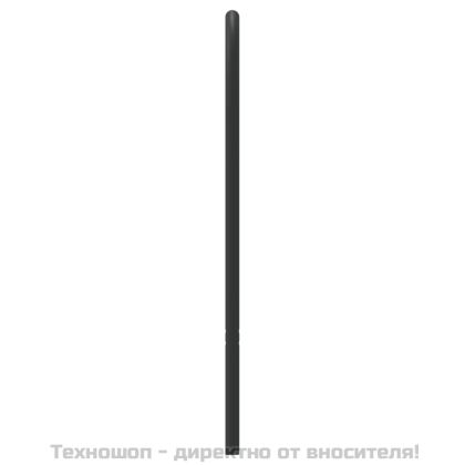 Метална табла за глава, черна, 180 см
