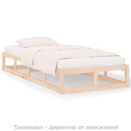 Рамка за легло, масивно дърво, 90x200 см