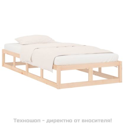 Рамка за легло, масивно дърво, 90x200 см