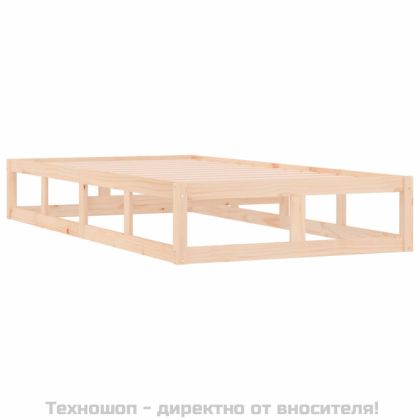 Рамка за легло, масивно дърво, 90x200 см