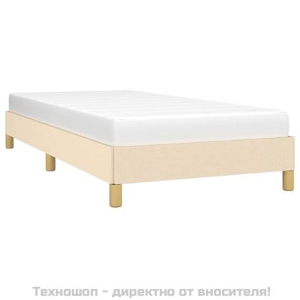 Рамка за легло без матрак, kремав, 80x200 см, плат