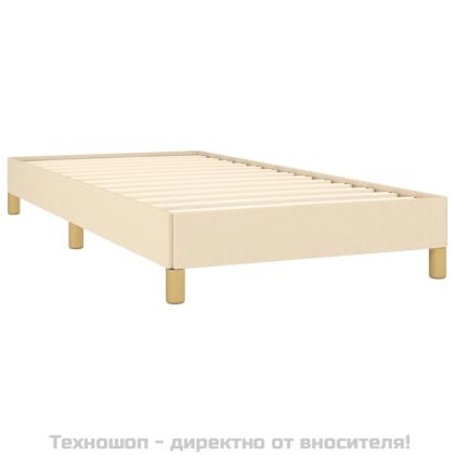 Рамка за легло без матрак, kремав, 80x200 см, плат