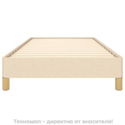 Рамка за легло без матрак, kремав, 80x200 см, плат