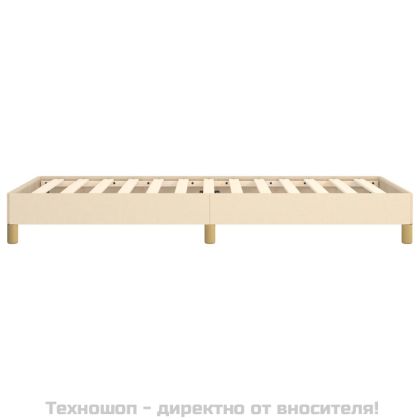 Рамка за легло без матрак, kремав, 80x200 см, плат
