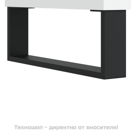 Кафе маса, бяла, 90x50x40 см, инженерно дърво