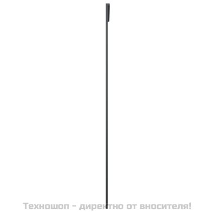 Плъзгаща се врата матирано ESG стъкло/алуминий 90x205 см черна