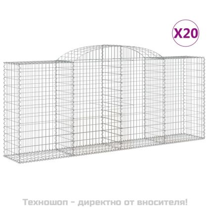 Габионни кошници арка 20 бр 300x50x120/140см поцинковано желязо