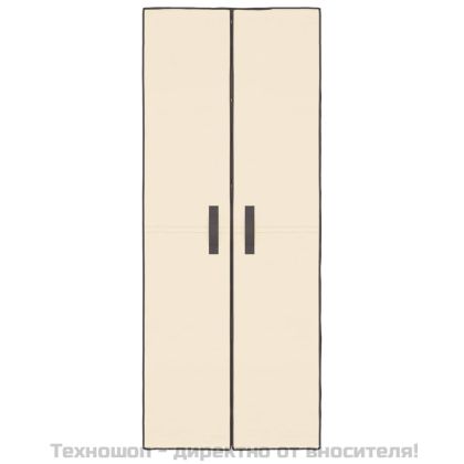 Шкаф за обувки, кремав, 60x30x166 см, плат