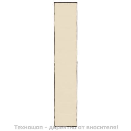 Шкаф за обувки, кремав, 60x30x166 см, плат