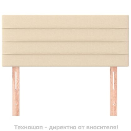 Горна табла за легло, кремава, 80x5x78/88 см, плат