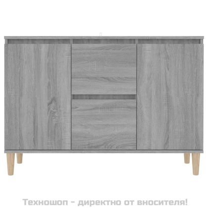 Сайдборд, сив сонома, 101x35x70 см, инженерно дърво