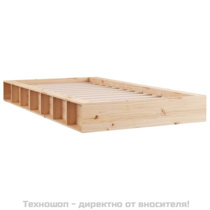 рамка за легло 90x190 см Single масивна дървесина