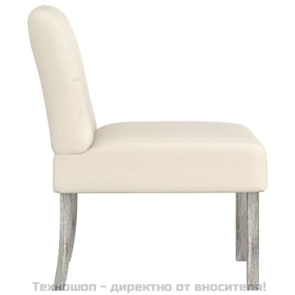 Ниско кресло, лен, дизайн с копчета