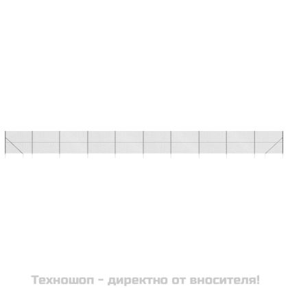 Плетена оградна мрежа с шипове, антрацит, 1,6x25 м