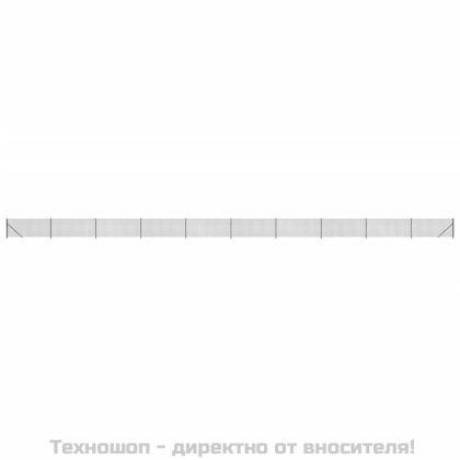 Плетена оградна мрежа с фланец, антрацит, 0,8x25 м