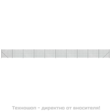Плетена оградна мрежа с фланец, антрацит, 1,6x25 м