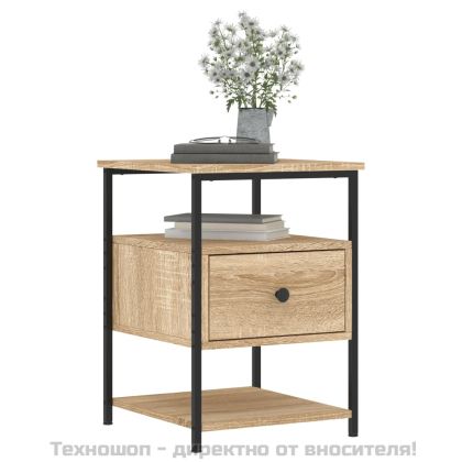 Нощни шкафчета 2 бр дъб сонома 40x42x56 см инженерно дърво