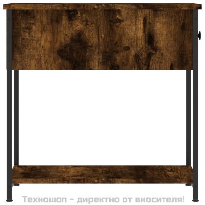 Нощни шкафчета 2 бр опушен дъб 30x60x60 см инженерно дърво
