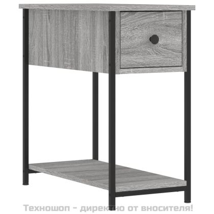 Нощни шкафчета 2 бр сив сонома 30x60x60 см инженерно дърво
