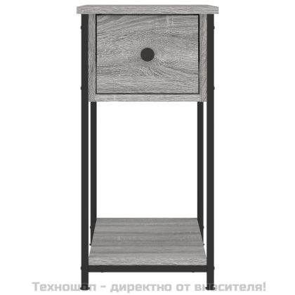 Нощни шкафчета 2 бр сив сонома 30x60x60 см инженерно дърво