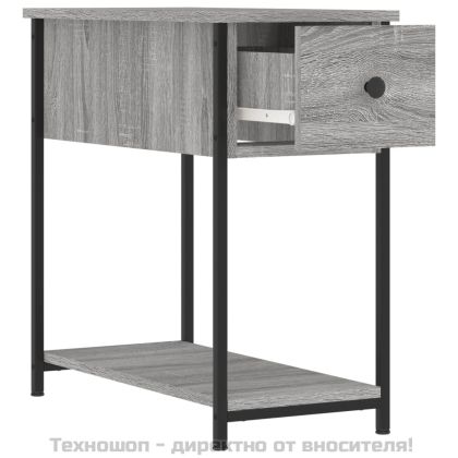 Нощни шкафчета 2 бр сив сонома 30x60x60 см инженерно дърво
